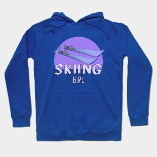 Skiing Girl Hoodie